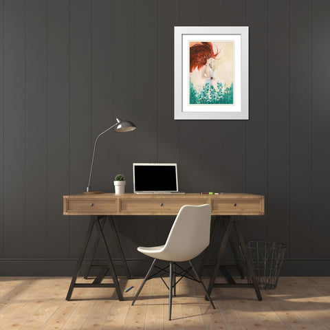 Fairy of Spring White Modern Wood Framed Art Print with Double Matting by Pagnoni, Erica