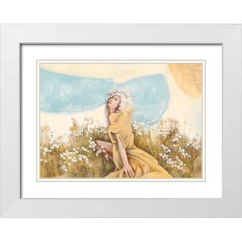 Fairy of the Pale Skies White Modern Wood Framed Art Print with Double Matting by Pagnoni, Erica