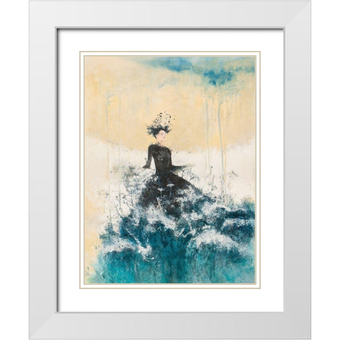 Waves of Magic White Modern Wood Framed Art Print with Double Matting by Pagnoni, Erica