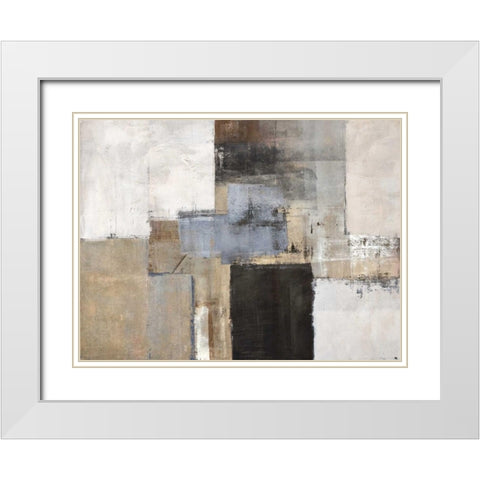 Mood White Modern Wood Framed Art Print with Double Matting by Falcone, Ruggero
