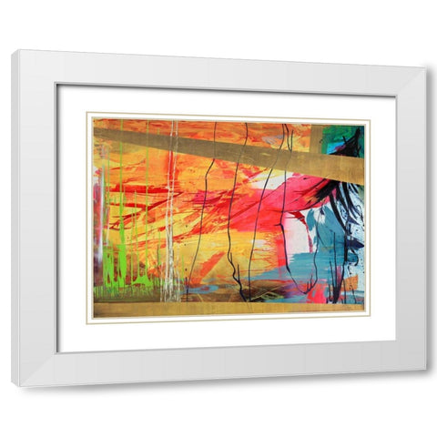 Antigua White Modern Wood Framed Art Print with Double Matting by Corrado, Italo