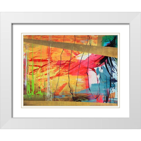 Antigua White Modern Wood Framed Art Print with Double Matting by Corrado, Italo