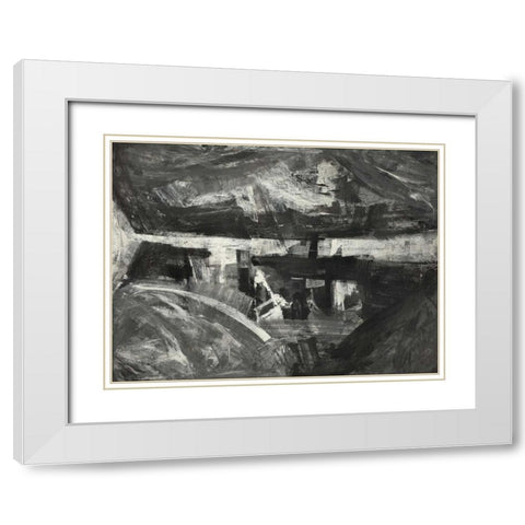Sfumature di grigio White Modern Wood Framed Art Print with Double Matting by Corrado, Italo