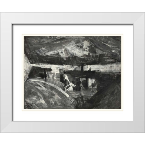 Sfumature di grigio White Modern Wood Framed Art Print with Double Matting by Corrado, Italo