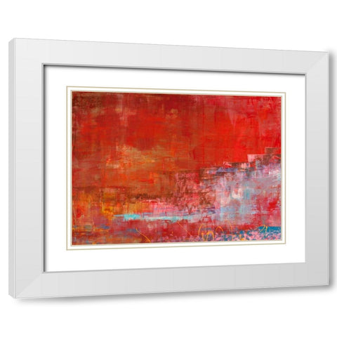 Mare di luce White Modern Wood Framed Art Print with Double Matting by Corrado, Italo