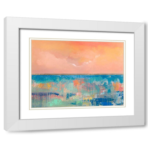Mattino infinito White Modern Wood Framed Art Print with Double Matting by Corrado, Italo