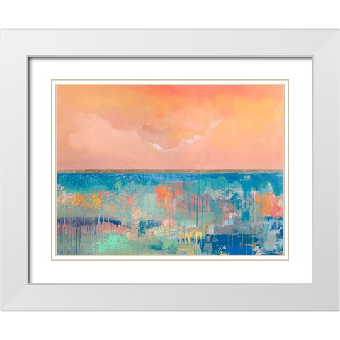 Mattino infinito White Modern Wood Framed Art Print with Double Matting by Corrado, Italo