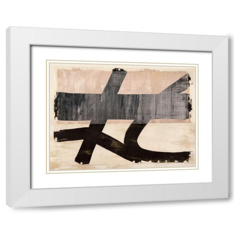 The Dynamics of Joy White Modern Wood Framed Art Print with Double Matting by Ikeda, Haru