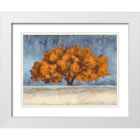 Golden Oak White Modern Wood Framed Art Print with Double Matting by Eelder, Jan
