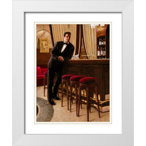In the Mood for Love I White Modern Wood Framed Art Print with Double Matting by Silver, John