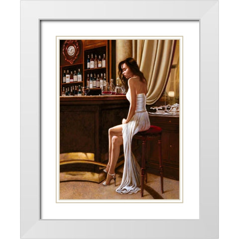 In the Mood for Love II White Modern Wood Framed Art Print with Double Matting by Silver, John