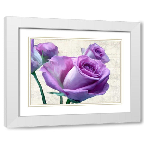 Porcelain White Modern Wood Framed Art Print with Double Matting by Thomlinson, Jenny