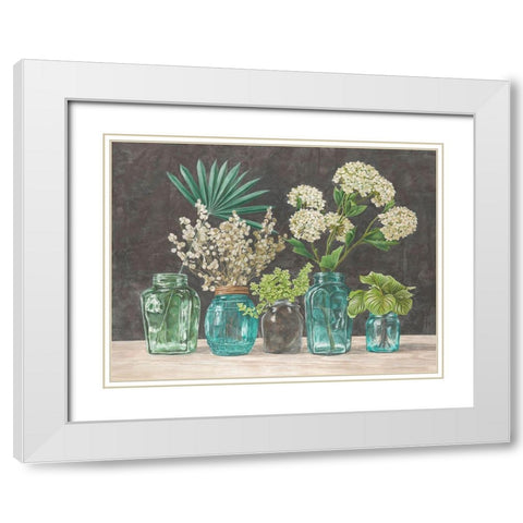 Spring Arrangement II White Modern Wood Framed Art Print with Double Matting by Thomlinson, Jenny