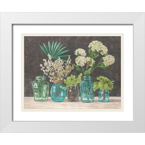 Spring Arrangement II White Modern Wood Framed Art Print with Double Matting by Thomlinson, Jenny