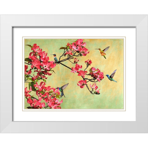 Flower Branch White Modern Wood Framed Art Print with Double Matting by Parr, Kelly