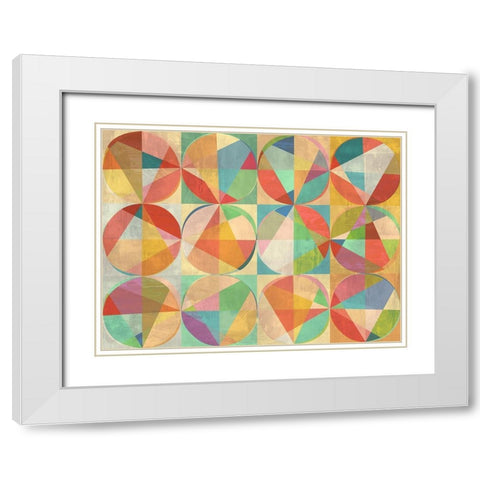Chromatic Adventures White Modern Wood Framed Art Print with Double Matting by Kaj, Rama