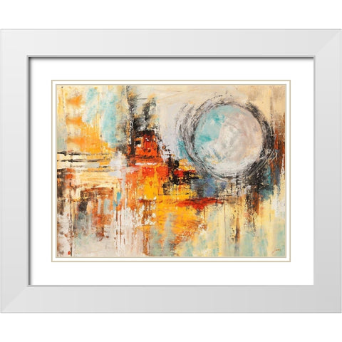 Riflessi del mattino White Modern Wood Framed Art Print with Double Matting by Lucas