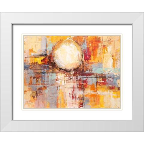 Riflessi del tramonto White Modern Wood Framed Art Print with Double Matting by Lucas