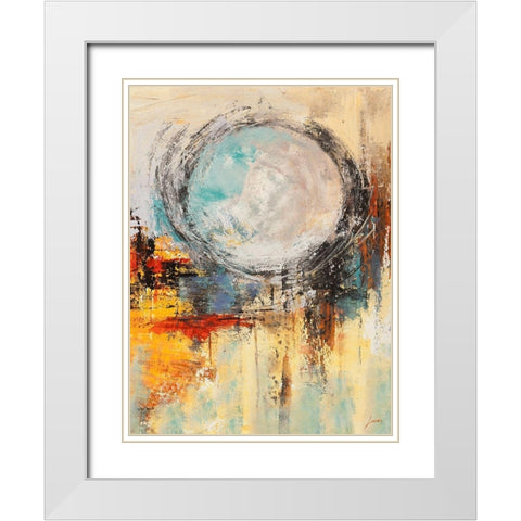Riflessi del mattino II (detail) White Modern Wood Framed Art Print with Double Matting by Lucas
