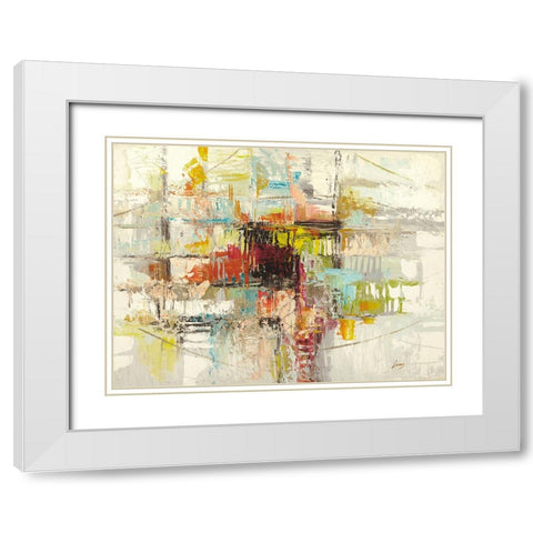 Lieve pensiero White Modern Wood Framed Art Print with Double Matting by Lucas