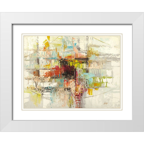 Lieve pensiero White Modern Wood Framed Art Print with Double Matting by Lucas