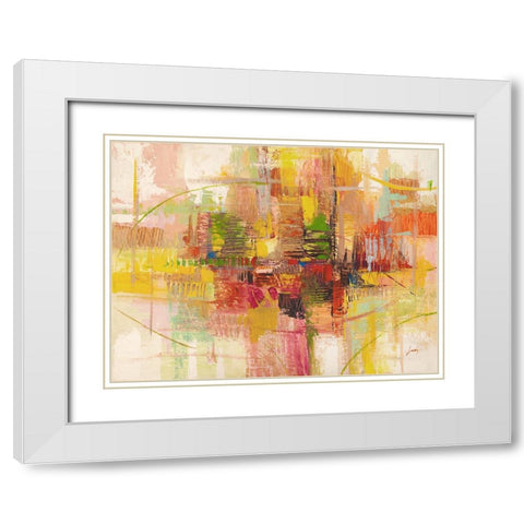 Estate White Modern Wood Framed Art Print with Double Matting by Lucas