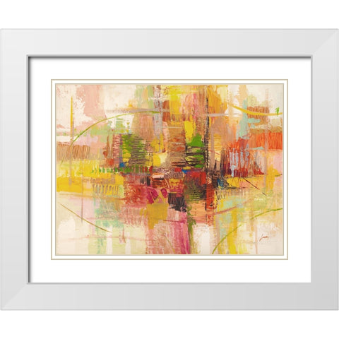 Estate White Modern Wood Framed Art Print with Double Matting by Lucas