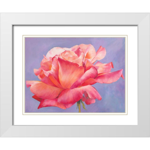 Velluto White Modern Wood Framed Art Print with Double Matting by Villa, Luca
