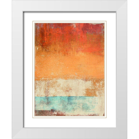 Afternoon Seaside White Modern Wood Framed Art Print with Double Matting by Ludwig, Maun