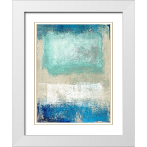 Magic Sea White Modern Wood Framed Art Print with Double Matting by Ludwig, Maun