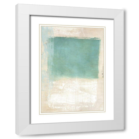 Libra I White Modern Wood Framed Art Print with Double Matting by Maun, Ludwig