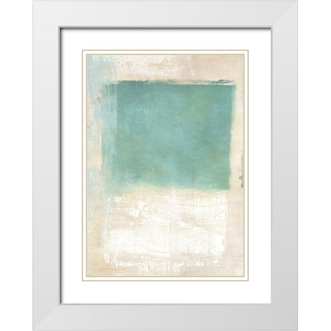 Libra I White Modern Wood Framed Art Print with Double Matting by Maun, Ludwig