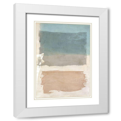 Libra II White Modern Wood Framed Art Print with Double Matting by Maun, Ludwig