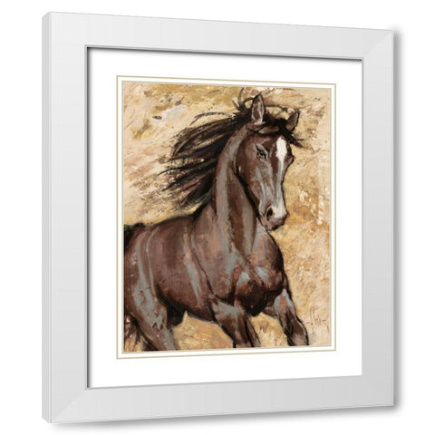 Maestoso White Modern Wood Framed Art Print with Double Matting by Florio, Luigi