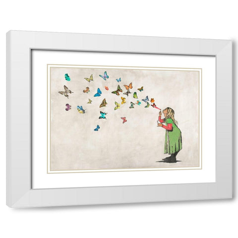 A thing of beauty... White Modern Wood Framed Art Print with Double Matting by Masterfunk Collective