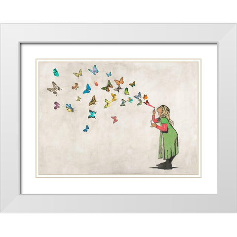 A thing of beauty... White Modern Wood Framed Art Print with Double Matting by Masterfunk Collective