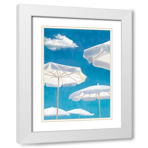 Beach Life I White Modern Wood Framed Art Print with Double Matting by Marzi, Dario