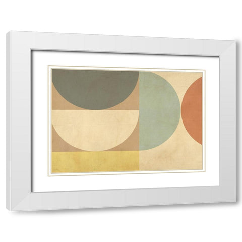 Albedo White Modern Wood Framed Art Print with Double Matting by Nava, Sandro