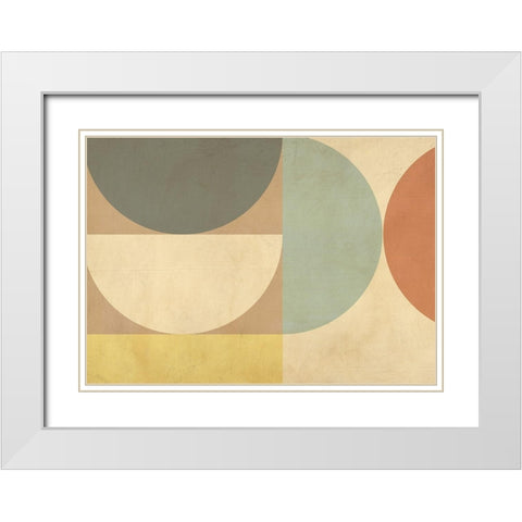 Albedo White Modern Wood Framed Art Print with Double Matting by Nava, Sandro