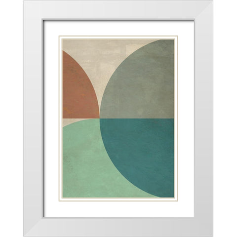Sealand White Modern Wood Framed Art Print with Double Matting by Nava, Sandro