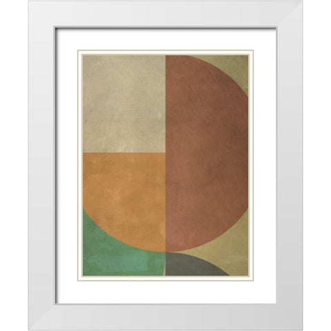 Attitude White Modern Wood Framed Art Print with Double Matting by Nava, Sandro