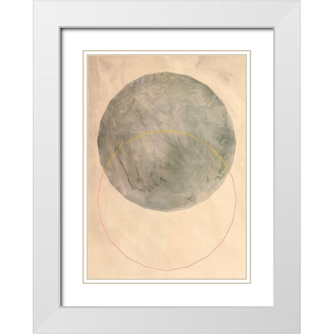 Morfi I White Modern Wood Framed Art Print with Double Matting by Novello, Patrizia