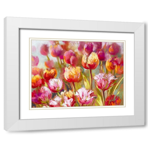 My oh My (detail) White Modern Wood Framed Art Print with Double Matting by Whatmore, Nel