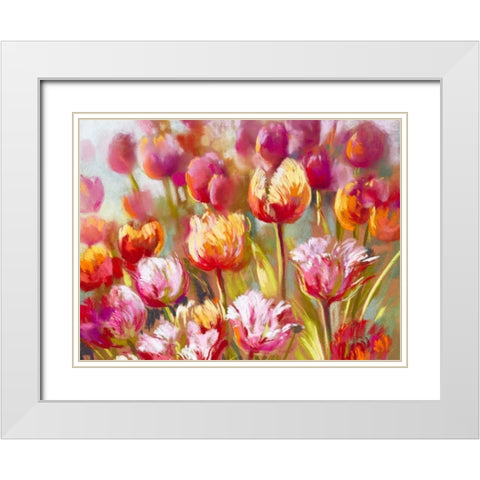 My oh My (detail) White Modern Wood Framed Art Print with Double Matting by Whatmore, Nel