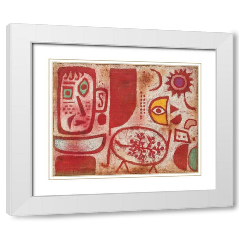 Rausch White Modern Wood Framed Art Print with Double Matting by Paul, Klee