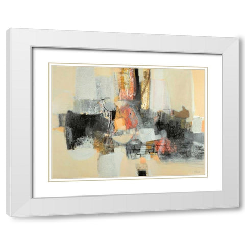 Câ€™era una volta White Modern Wood Framed Art Print with Double Matting by Piovan, Maurizio