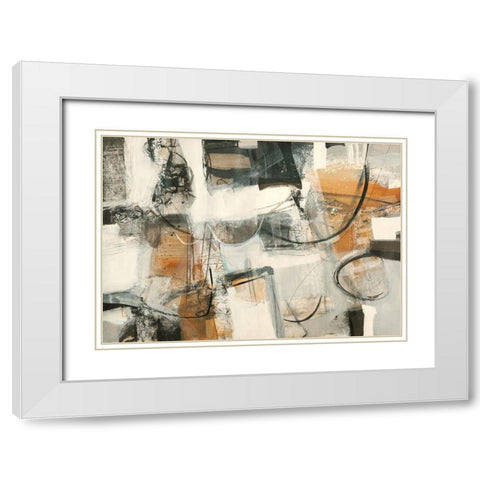 Leggere dentro White Modern Wood Framed Art Print with Double Matting by Piovan, Maurizio