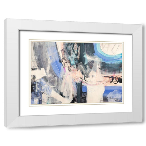 Un vortice di pensieri White Modern Wood Framed Art Print with Double Matting by Piovan, Maurizio