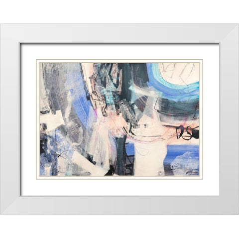 Un vortice di pensieri White Modern Wood Framed Art Print with Double Matting by Piovan, Maurizio