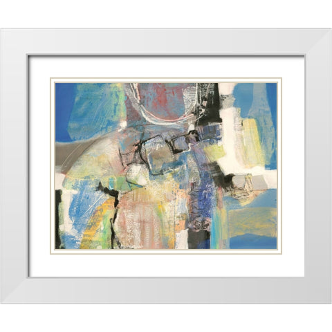 Ancora presenti White Modern Wood Framed Art Print with Double Matting by Piovan, Maurizio